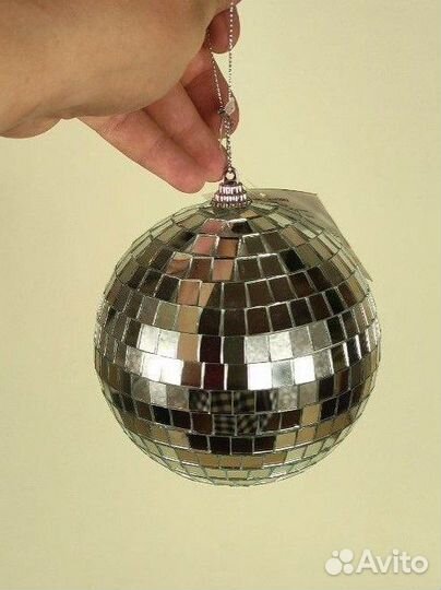 Зеркальный шар дискошар опрыскиватель брелок