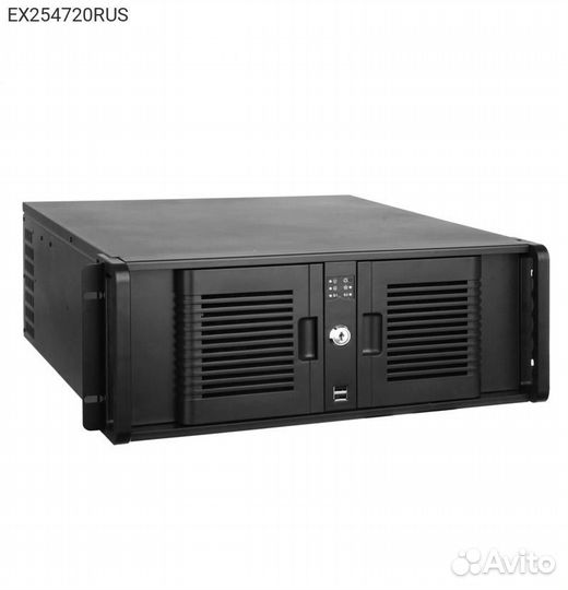 Корпус Exegate Pro 4U4132(S) Rack Без бп чёрный 4U