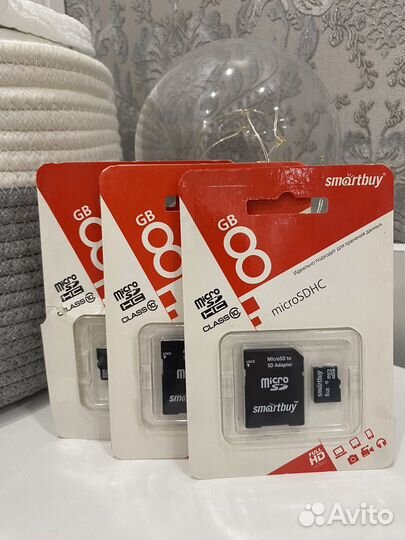 8 гб Карта памяти Smartbuy