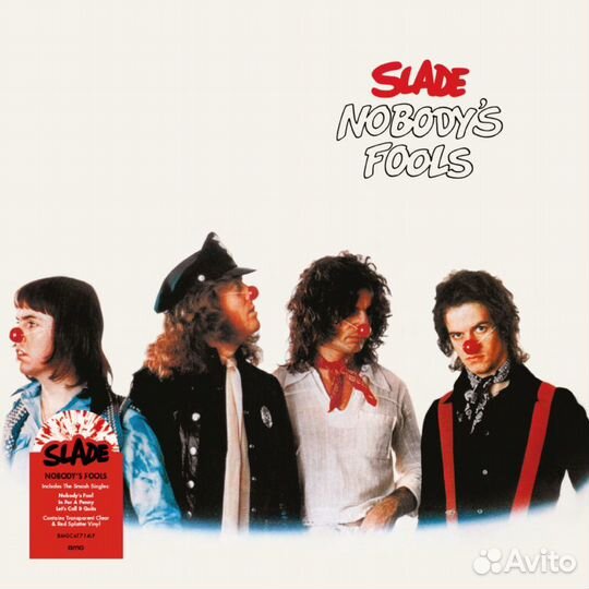 Slade - Nobodys Fools (Transparent Clear/Red Splat