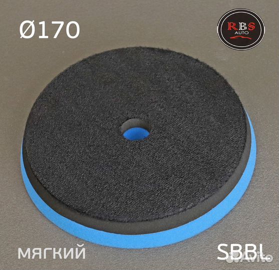 Полировальник RBS Auto sbbl 170мм (синий) мягкий п