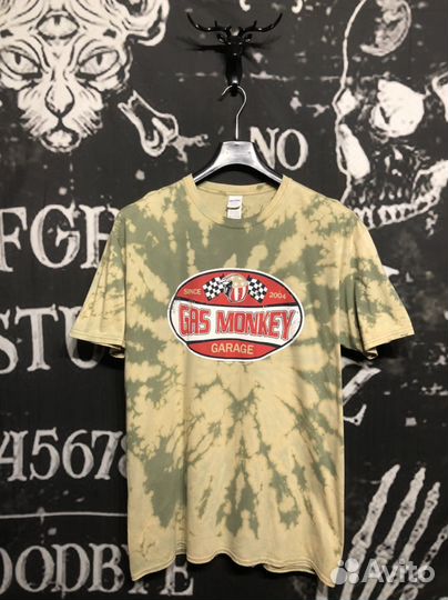 Футболка мерч gas monkey hard rock vans y2k