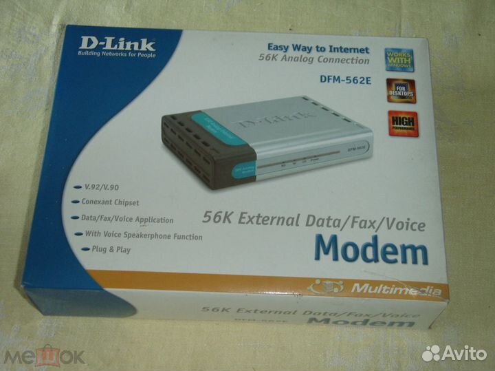Модем внешний D-Link DFM 562E В коробке
