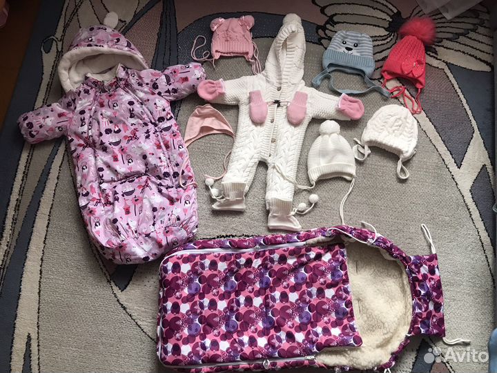 Конверты зима осень для новорождённых