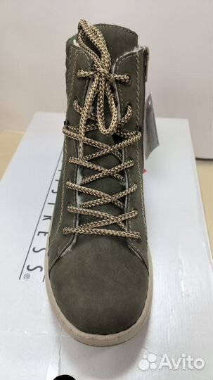 Ботинки жен зеленые зима , арт X9334-54