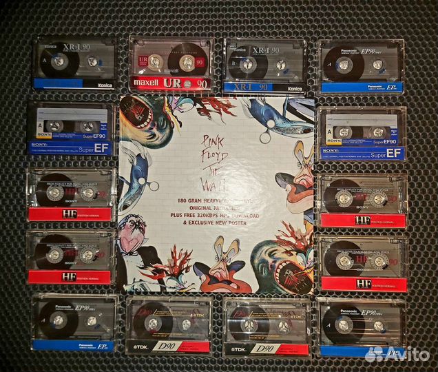 Аудиокассеты Pink Floyd запись с винила