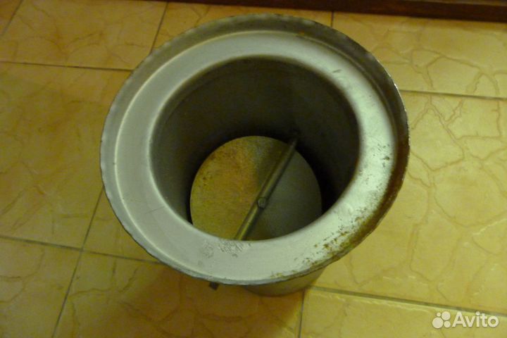 Труба - переход с шибером для котла угольн.-дровян