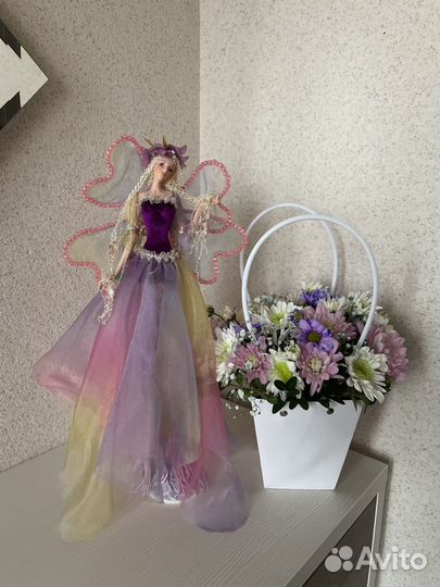 Кукла Эльф интерьерная винтаж 38 см