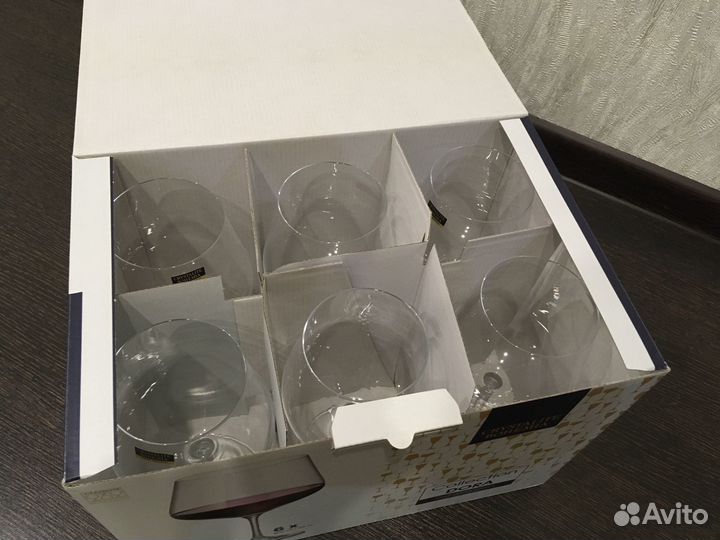 Новый набор бокалов Bohemia (6 штук)