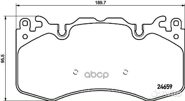 Колодки тормозные дисковые перед P44023 Brembo