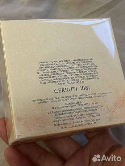 Cerruti 1881 новая оригинал