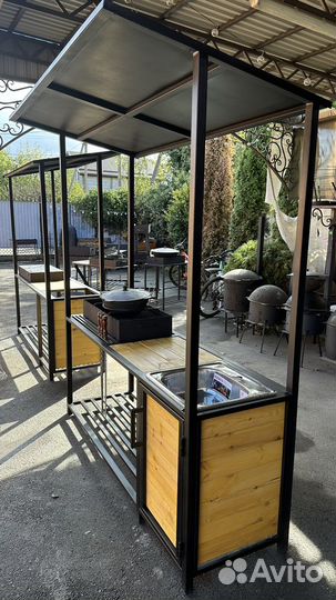 Мангал лофт / мангал с крышей