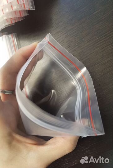 Zip lock пакеты грипперы 100 шт. 12х35 см 100мкм