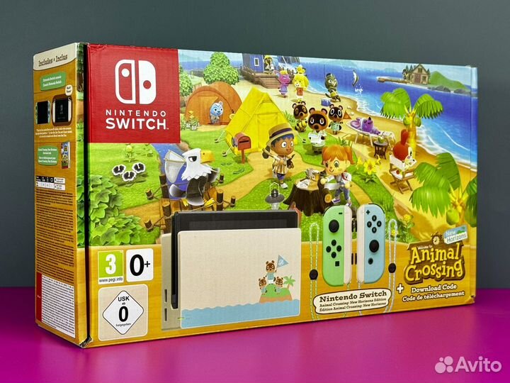 Nintendo Switch Animal Crossing Edition прошитая