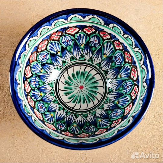 Коса Риштанская Керамика 'Узоры', 18 см, большая