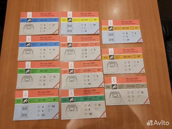 Билет контроль коллекция Олимпиада 1980 Москва 80