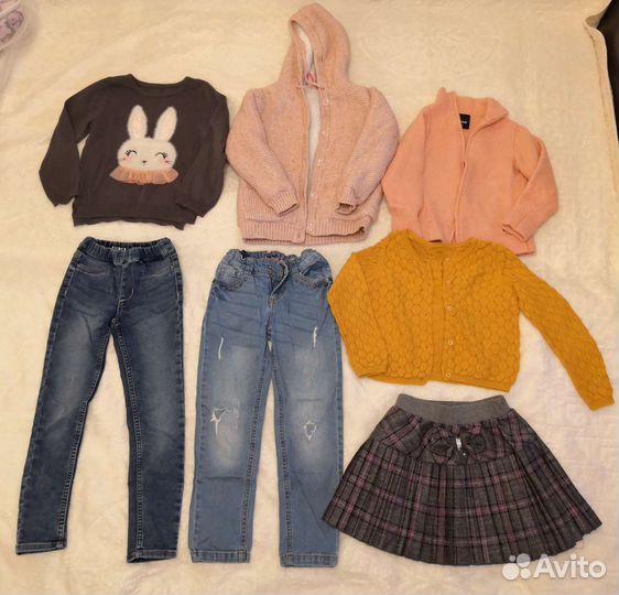 Вещи для девочки пакетом и по отд. р. 116 - 122