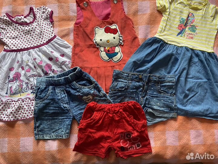 Вещи пакетом на девочку 104 и 110