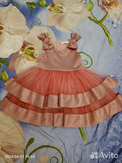 Платье для девочки 92