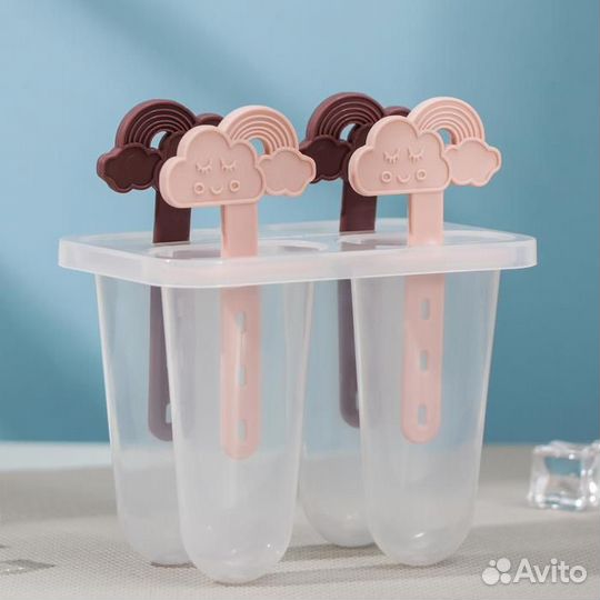 Форма для мороженого «Облака», 4 ячейки, 12,5813,5