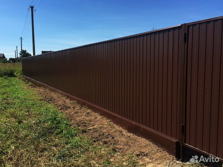 Заборы для частного дома 3D на заказ 2 метра