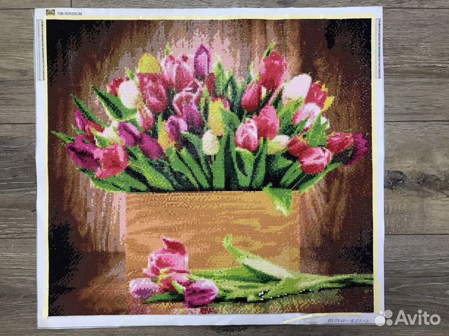 Готовая картина стразами