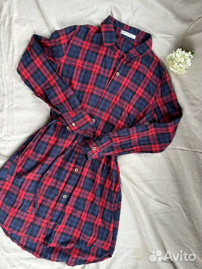 Платье рубашка для девочки 40 42 44
