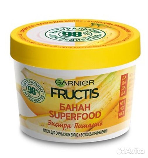 Маска для волос Garnier Fructis банан