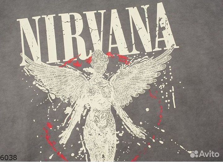 Худи Nirvana Серое