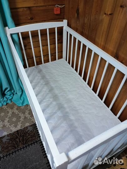 Детская кровать с матрасом бу