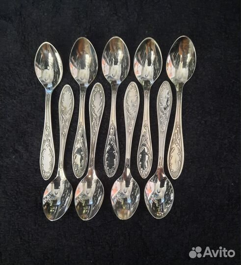 Кофейные мельхиоровые ложки 