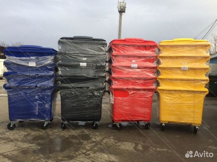 Бак пластиковый мусорный 1100л GC-1089