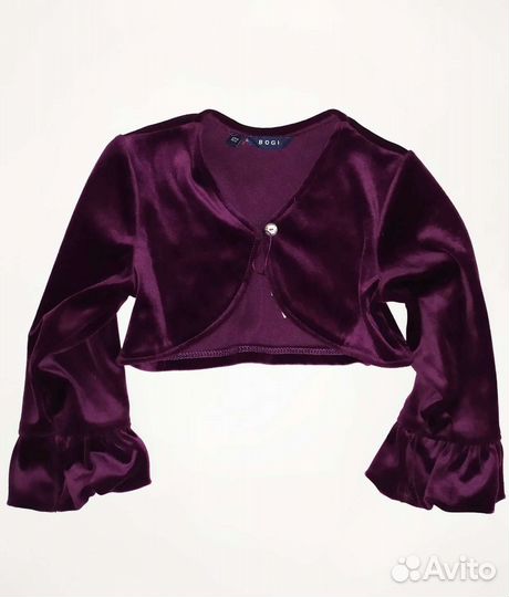 Болеро бархатное размер 122