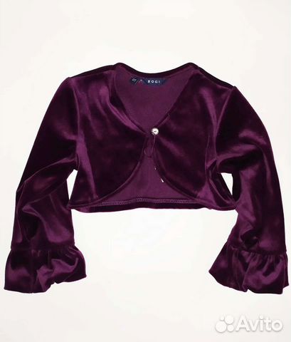 Болеро бархатное размер 122