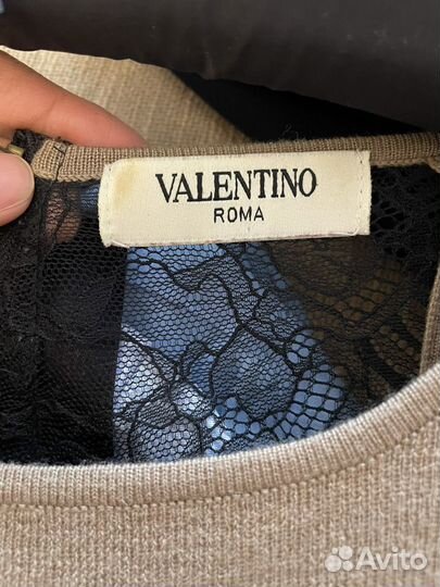 Платье Valentino 44 шерсть 100%