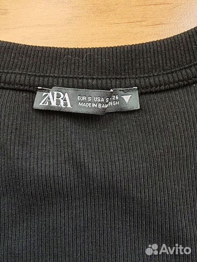 Боди чёрное женское zara