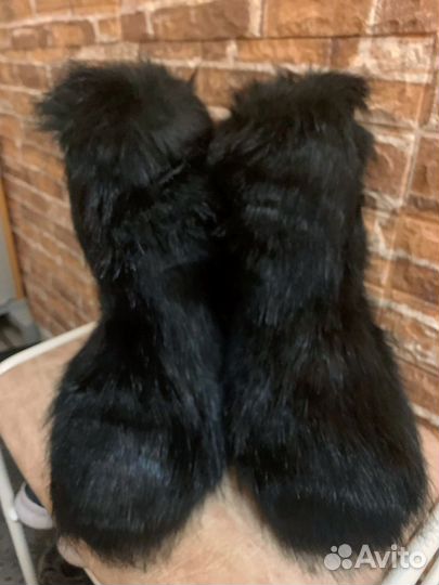 Меховые ботинки rick owens type yeti