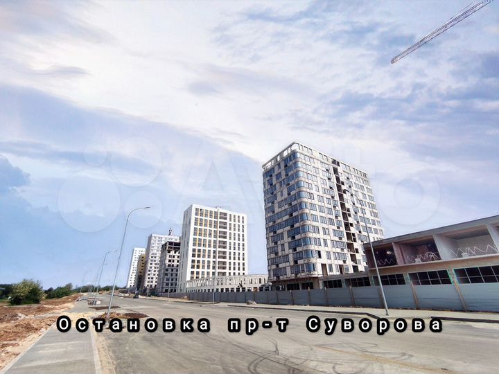 2-к. квартира, 54,5 м², 13/16 эт.