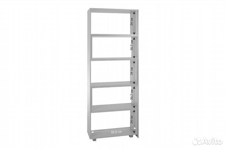 Полка Стеллаж 1 (дуб млечный)