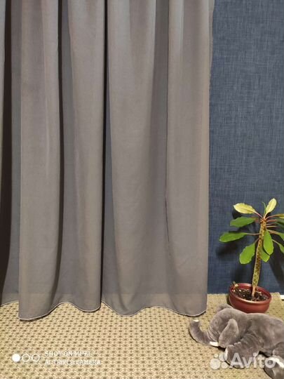 Тюль под лён серый. Новый