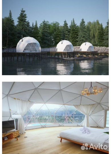 Глэмпинг сфера, геокупол, сферический шатер