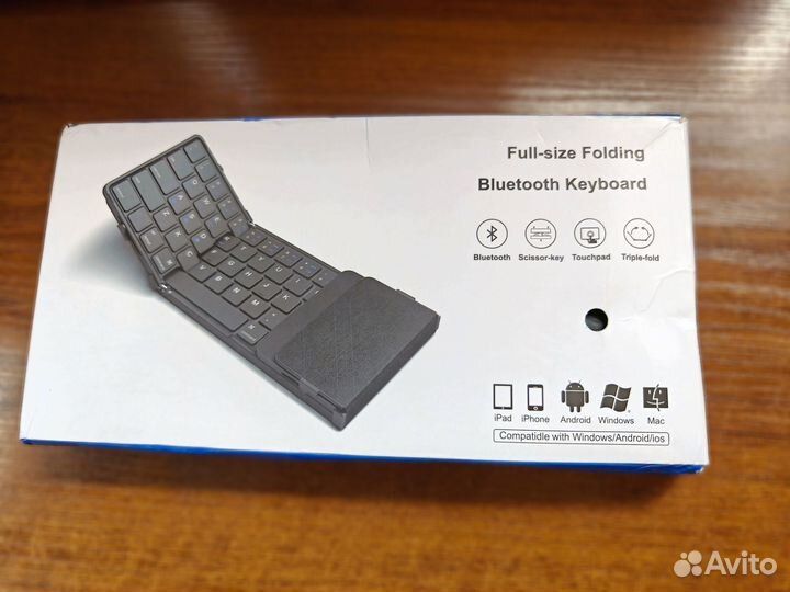 Беспроводная складная клавиатура bluetooth