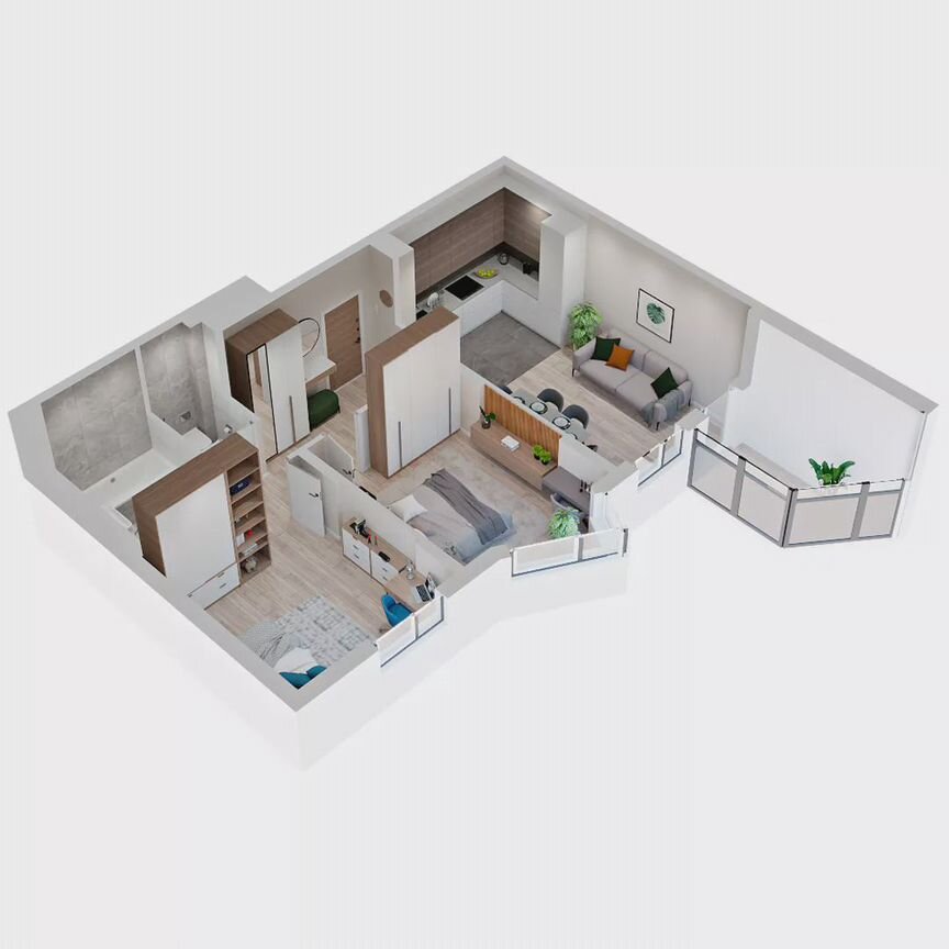 2-к. квартира, 50,8 м², 19/19 эт.