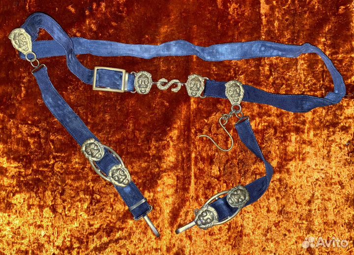 Два пояса вмф для кортика (злые львы)