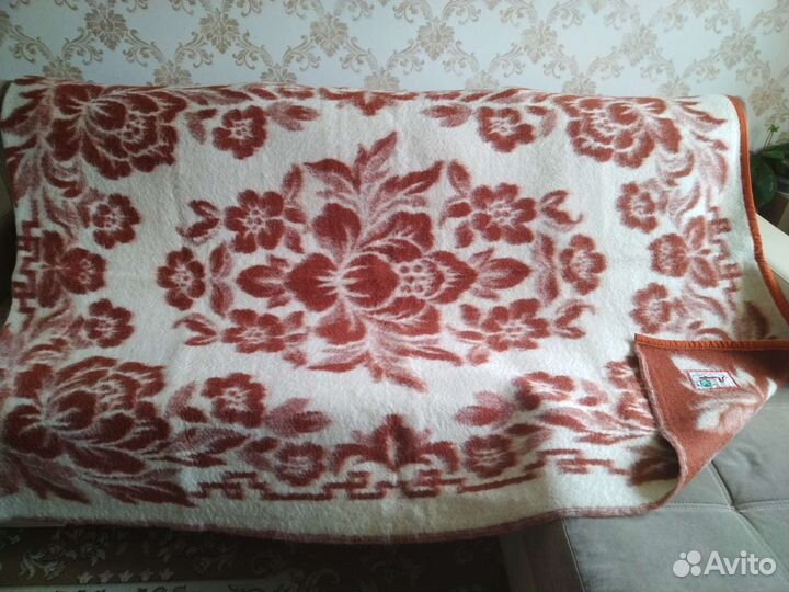 Плед шерсть новый