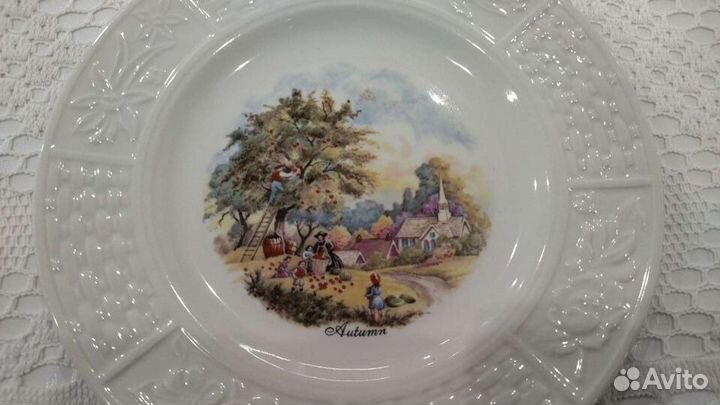 Тарелка настенная фарфор. Винтаж. Англия