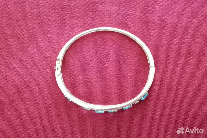 Золотой браслет с топазами и фианитами