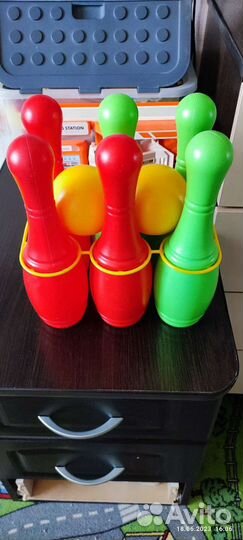 Кубики, конструктор, кегли