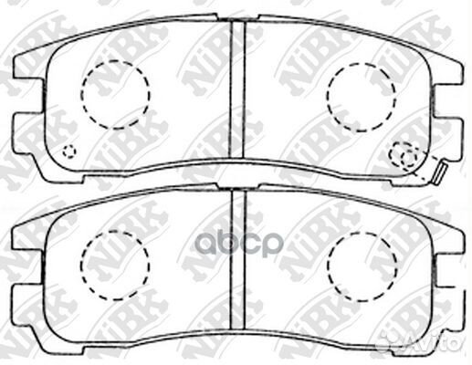 Колодки тормозные дисковые PN3174 NiBK