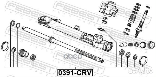 Сальник рулевой рейки (ремкомплект) 0391CRV Febest